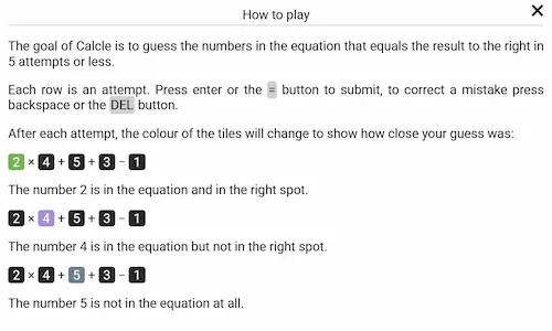 Calcle Spiel Screenshot