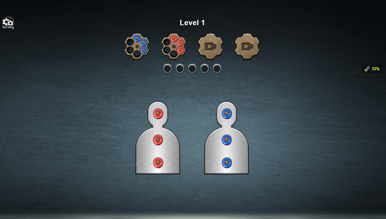 Gun Match Screw Game Screenshot