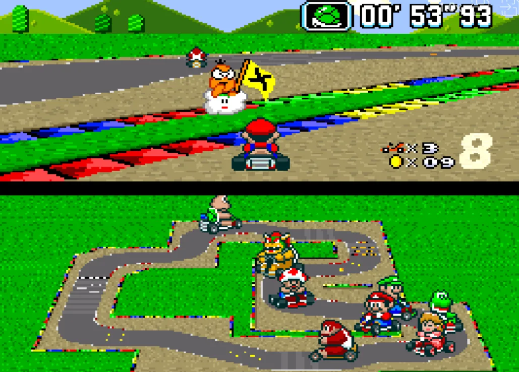Super Mario Kart Game Screenshot
